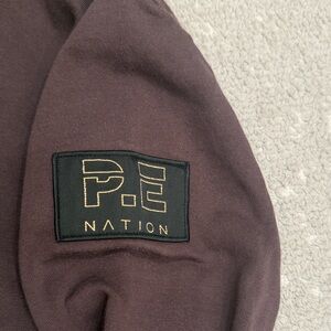 P.E Nation Chocolate Sweatshirt with Logo Patch